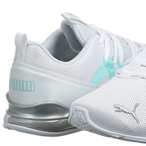 PUMA Women's RIAZE PROWL Sneaker, White-Gulf Stream, 8.5