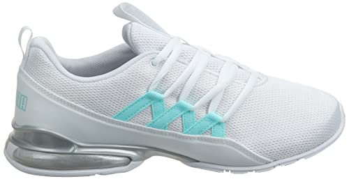 PUMA Women's RIAZE PROWL Sneaker, White-Gulf Stream, 8.5