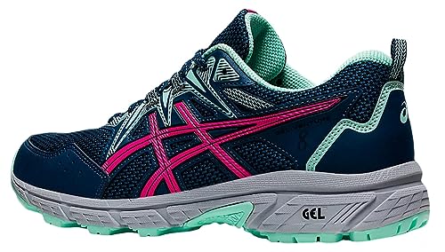 ASICS Women's Gel-Venture 8 Running Shoes, MAKO Blue/Pink
