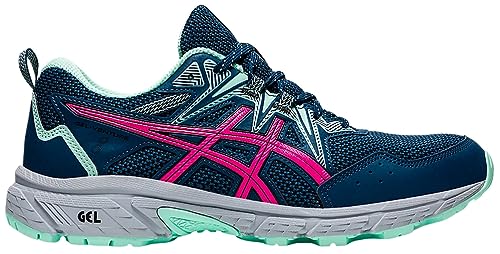 ASICS Women's Gel-Venture 8 Running Shoes, MAKO Blue/Pink