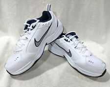 Nike Air Monarch IV Running Shoes - White/Navy/Silver
