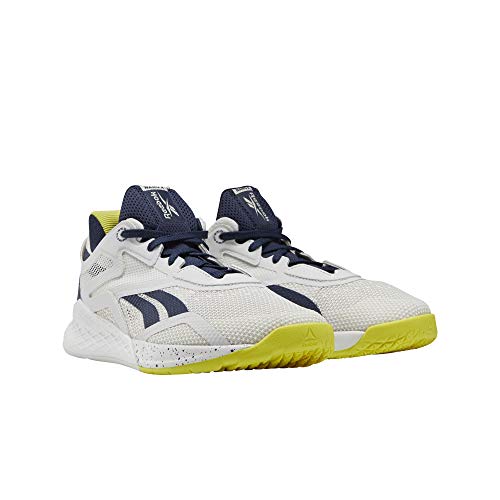 Reebok Women's Nano X Sneakers, True Grey/Vector Navy/Chartreuse