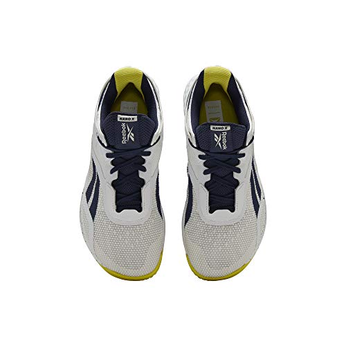 Reebok Women's Nano X Sneakers, True Grey/Vector Navy/Chartreuse