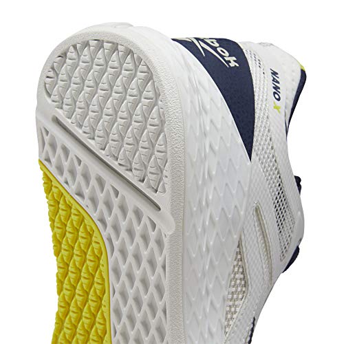 Reebok Women's Nano X Sneakers, True Grey/Vector Navy/Chartreuse