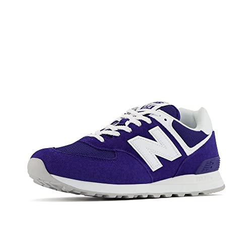 New Balance 574 V2 Spilled Paint Sneakers, Blue/White