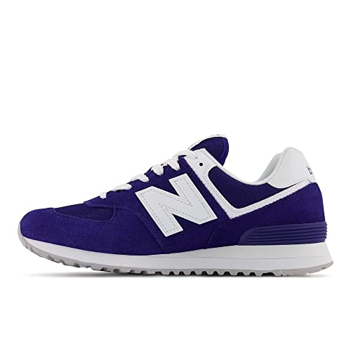 New Balance 574 V2 Spilled Paint Sneakers, Blue/White