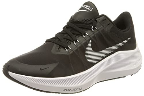NIKE Men's Winflo 8 Running Shoes - Black/Grey