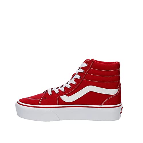 Vans Unisex Filmore High Platform Canvas Sneaker - Tango Red 9.5