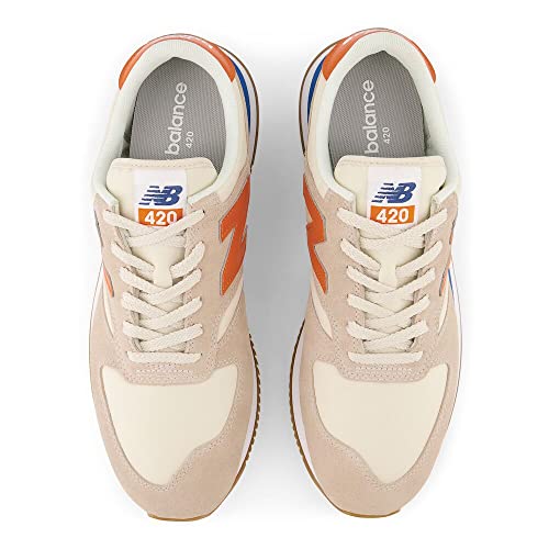 New Balance 420 V2 Sneaker, Calm Taupe/Orange