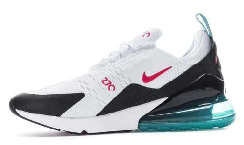 Nike Air Max 270 in White/Pink/Teal/Black, size 11