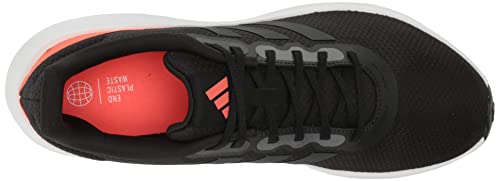 adidas Men's Run Falcon 3.0 Sneakers, Black/Red