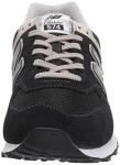 New Balance 574 Men’s Black Sneakers, Size 44.5