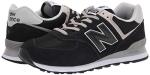 New Balance 574 Men’s Black Sneakers, Size 44.5