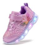 SINOSKY Girls' Light Up Sneakers - Hot Pink