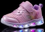 SINOSKY Girls' Light Up Sneakers - Hot Pink