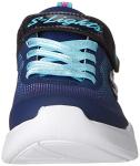 Skechers Girls Flicker Flash Sneakers, Navy/Multi