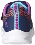 Skechers Girls Flicker Flash Sneakers, Navy/Multi