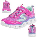 Skechers Girls' Neon Pink Galaxy Lights Sneakers