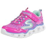 Skechers Girls' Neon Pink Galaxy Lights Sneakers