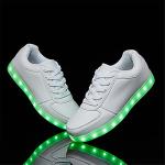 Light-Up USB Charging Dancing Sneakers - White