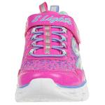 Skechers Girls' Neon Pink Galaxy Lights Sneakers