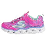 Skechers Girls' Neon Pink Galaxy Lights Sneakers