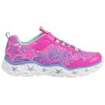 Skechers Girls' Neon Pink Galaxy Lights Sneakers
