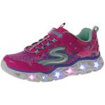 Skechers Girls' Neon Pink Galaxy Lights Sneakers