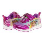 Nickelodeon Girls' Paw Patrol Sneakers - Laceless LED Light Up Shoes (Toddler/Little Kid), Size 10 Toddler, Sky Everest