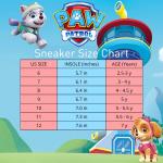 Nickelodeon Girls' Paw Patrol Sneakers - Laceless LED Light Up Shoes (Toddler/Little Kid), Size 10 Toddler, Sky Everest