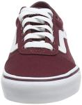 Vans Women's Ward Sneaker in Red Burgundy