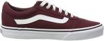 Vans Women's Ward Sneaker in Red Burgundy
