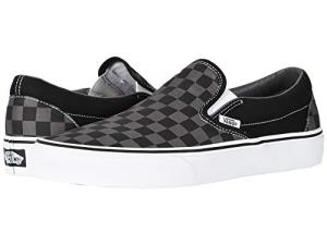 Vans Classic Slip-On Sneakers in Black/Pewter