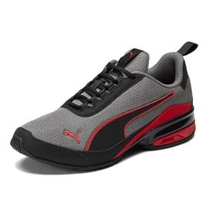 PUMA Viz Runner Sport Sneakers - Castlerock/Red/Black