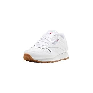 Reebok Boy's Classic Leather Sneaker, Reefresh White/Gum, 6 Big Kid