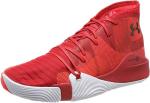 Under Armour UA Spawn Mid Basketball Sneakers, Red