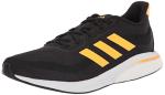 adidas Supernova Men's Running Shoe, Core Black/Flash Orange