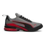 PUMA Viz Runner Sport Sneakers - Castlerock/Red/Black