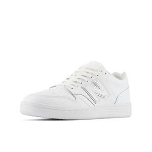 New Balance BB480 Men's White Sneakers, Size 10.5