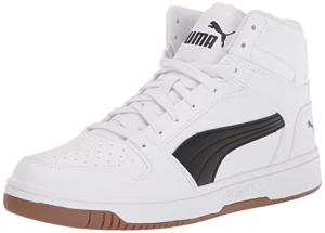 PUMA Men's Rebound Layup Sneakers in White/Black