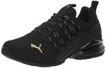 PUMA Axelion Spark Men's Running Shoes, Black Gold