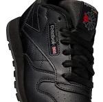 Reebok boys Classic Leather Sneaker, Black-2, 6.5 Big Kid US