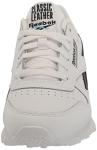 Reebok Classic Leather Sneakers, White/Black/Radiant Aqua