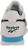 Reebok Classic Leather Sneakers, White/Black/Radiant Aqua