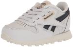 Reebok Classic Leather Sneakers in White/Navy