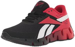 Reebok Boy's Zig Dynamica 2.0 Sneaker, Black/Vector Red/White, 5 Big Kid
