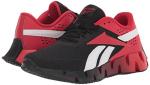 Reebok Boy's Zig Dynamica 2.0 Sneaker, Black/Vector Red/White, 5 Big Kid
