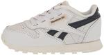 Reebok Classic Leather Sneakers in White/Navy
