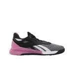 Reebok Baby-Girl's Nano X Cross Trainer, Black/White/Polished Pink, 2 M US Infant