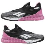 Reebok Baby-Girl's Nano X Cross Trainer, Black/White/Polished Pink, 2 M US Infant